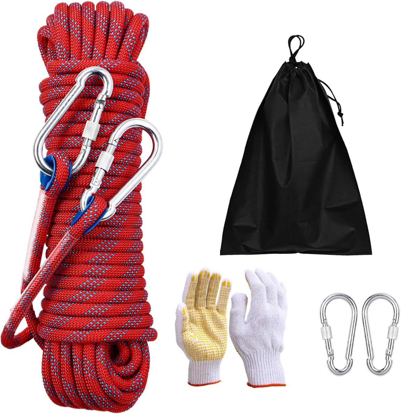 Climbing Rope 10mm 98Ft Static Rock Climbing Rope Outdoor