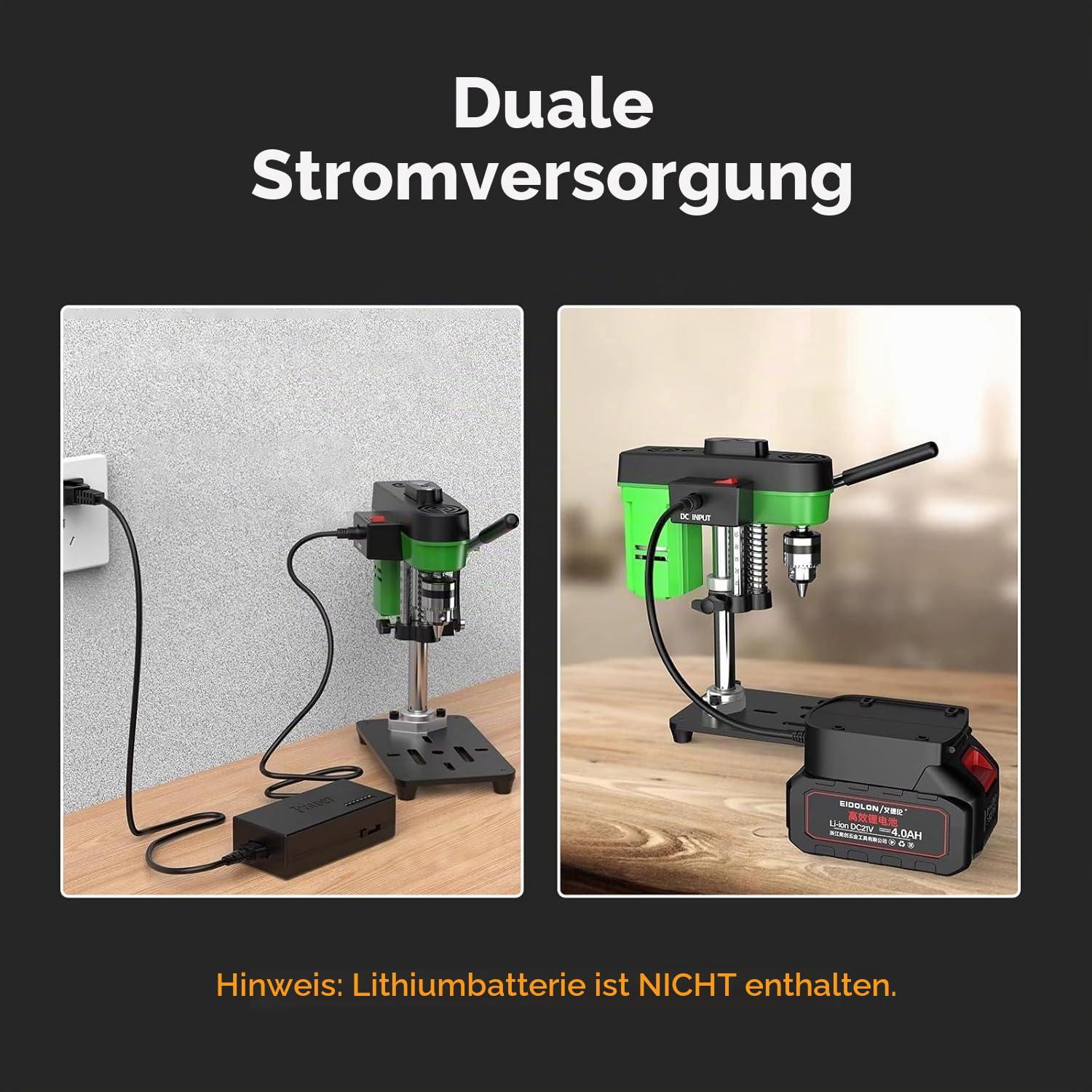Bonvoisin Tischbohrmaschine Säulenbohrmaschine 3415 U/min Höhenverstellbar