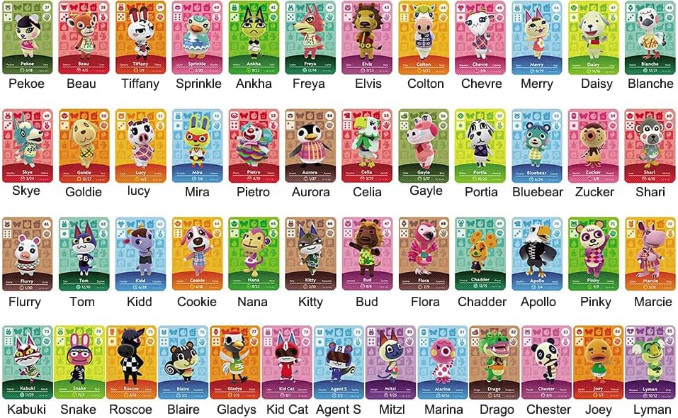 Miniatura 4 de 91Pcs Mini NFC Cards Compatible with Animal Crossing Amibo Cards
