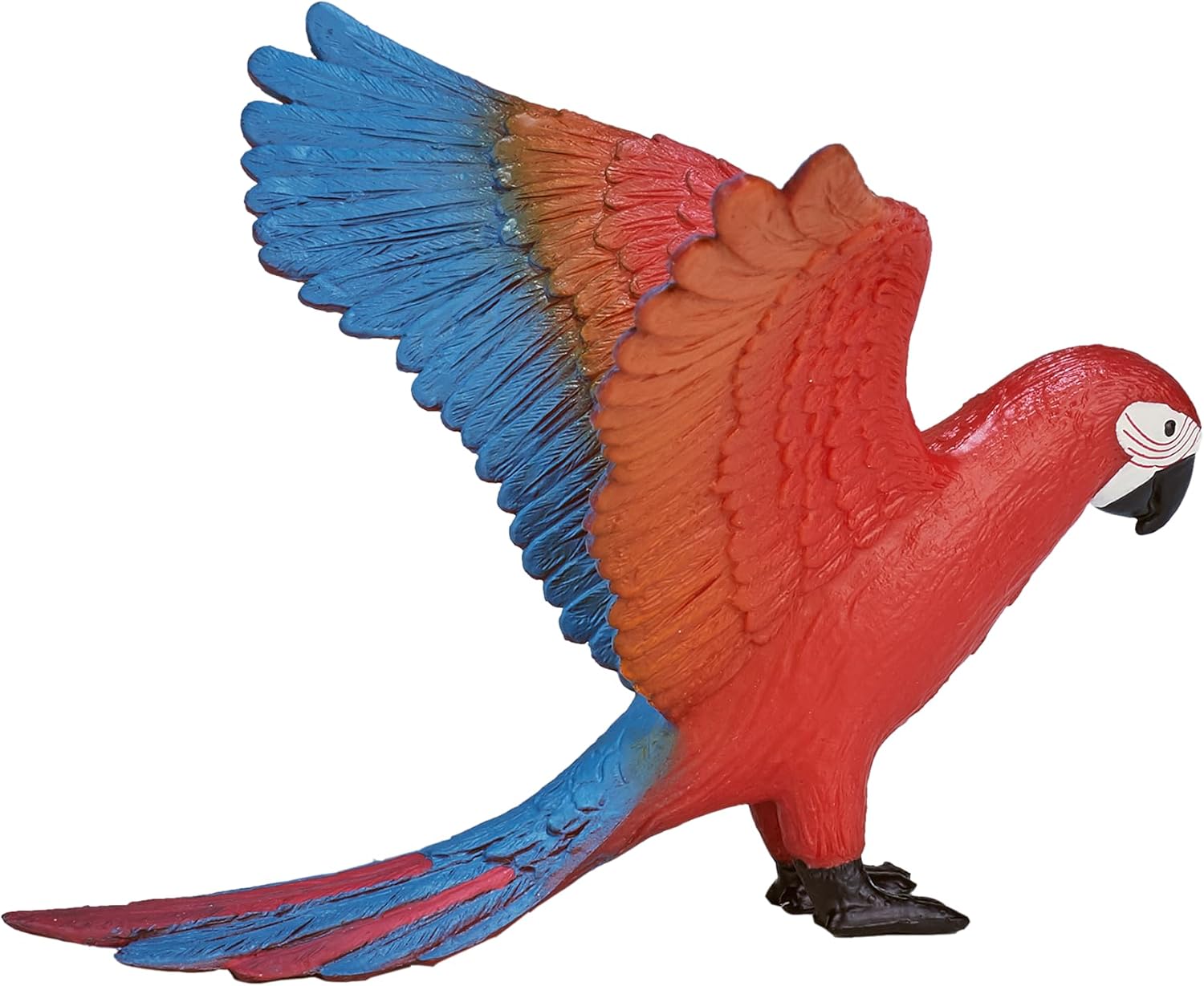 MOJO - Parrot Red Macaw | Hand-Painted Toy Figure | Wildlife Collection | True to Life & Highly Detailed | Designed in UK