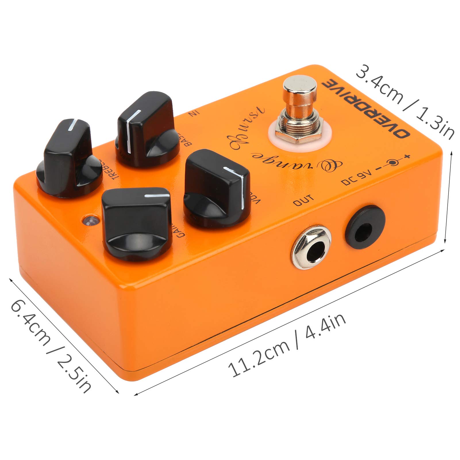 Akcesoria InsTrument, oszczędzają dużo miejsca Pedał overdrive Mały rozmiar Wyższa siła dla gitary do grania