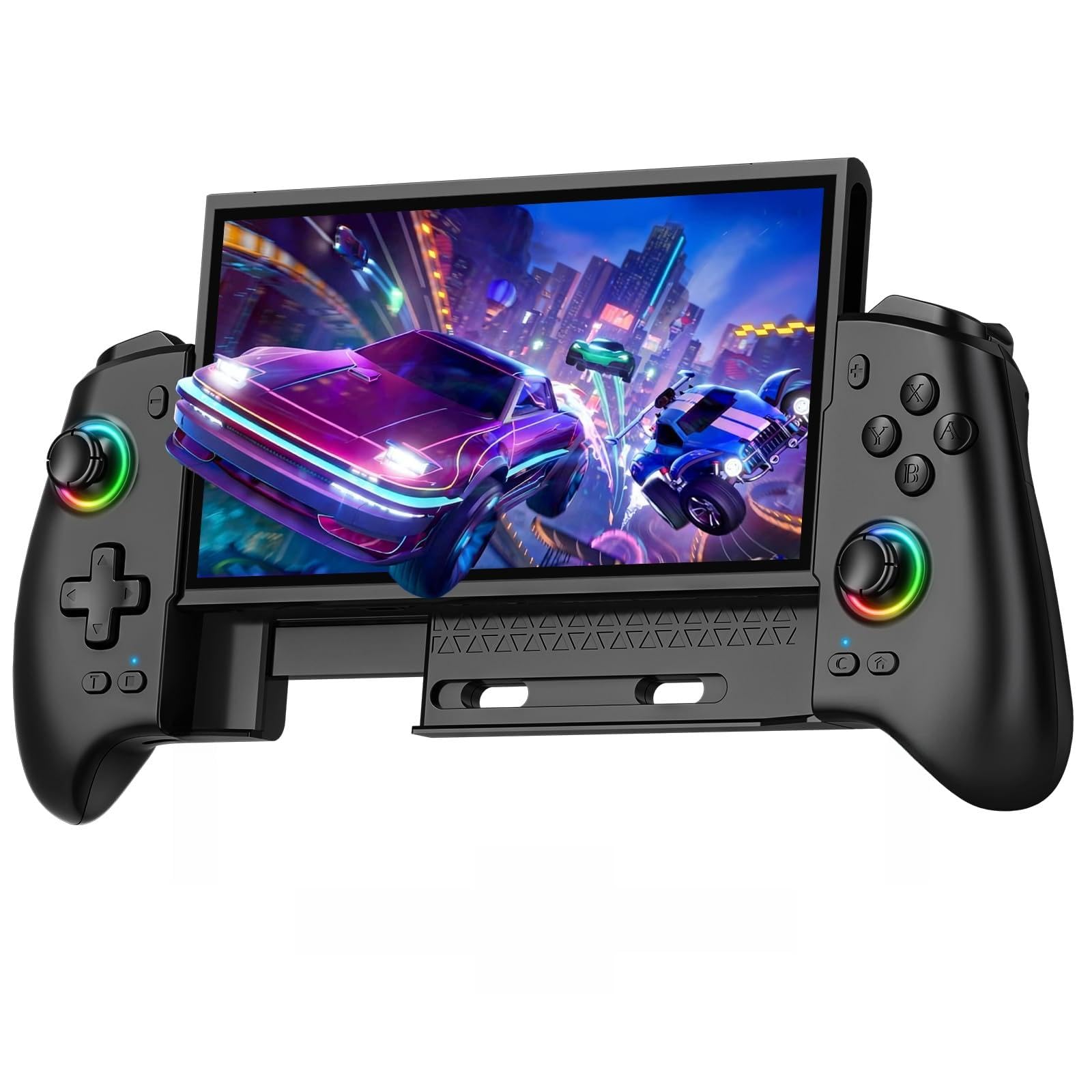 ZRZLMVP Switch Controller für Switch 2/Switch 1/Switch OLED - Wireless & Stretchable Switch Pro Controllers mit 16 RGB Licht, Hall Effekt Joysticks, Programmierbar, Wake Up, Turbo, Vibration