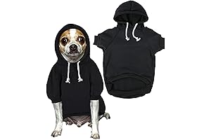 Blank Dog Sweatshirt Pet Hoodie for Dogs with Kangaroo Pocket and Leash Hole