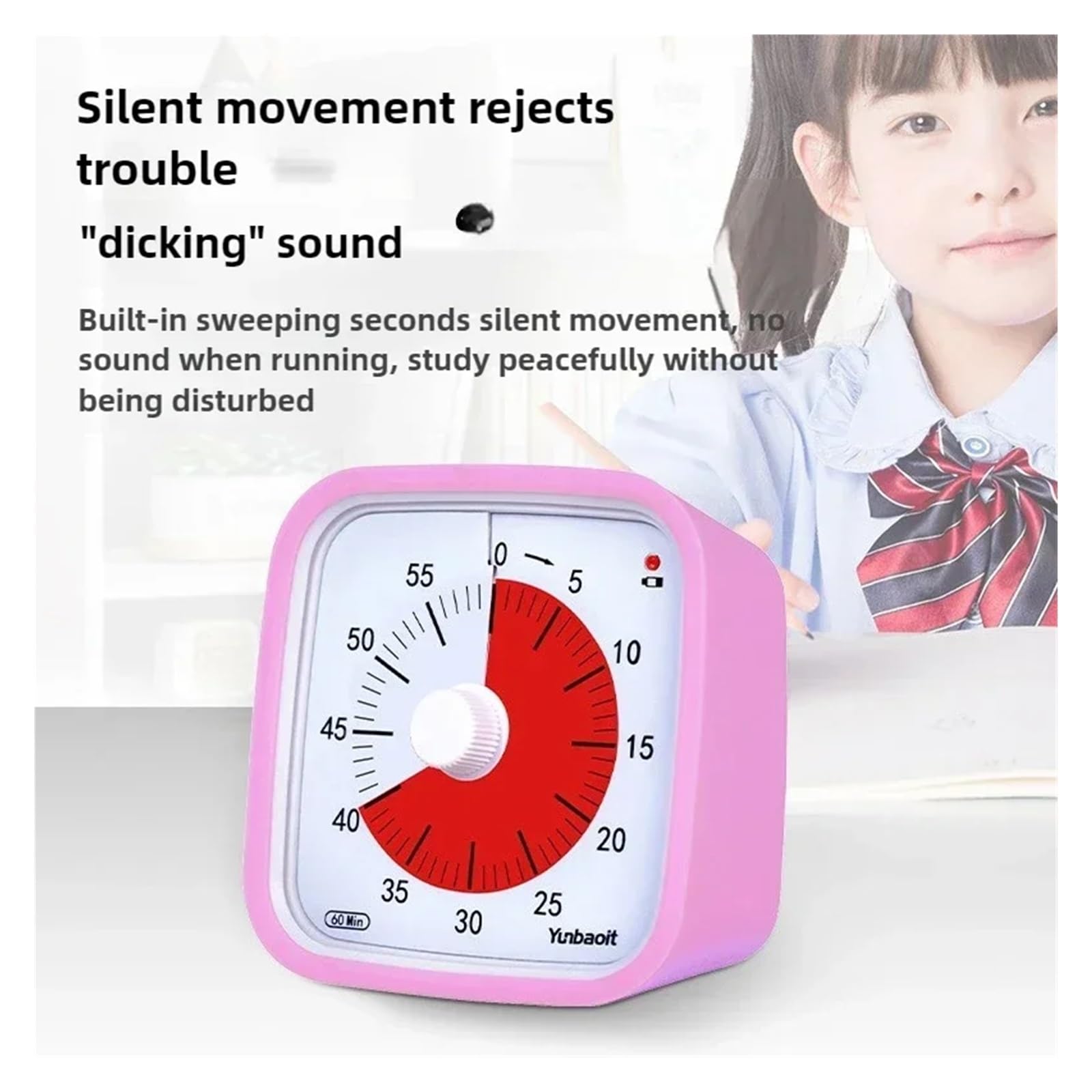 minutnik, Countdown Timer Plan Digital Kitchen Self-timer For Kids(Pink)