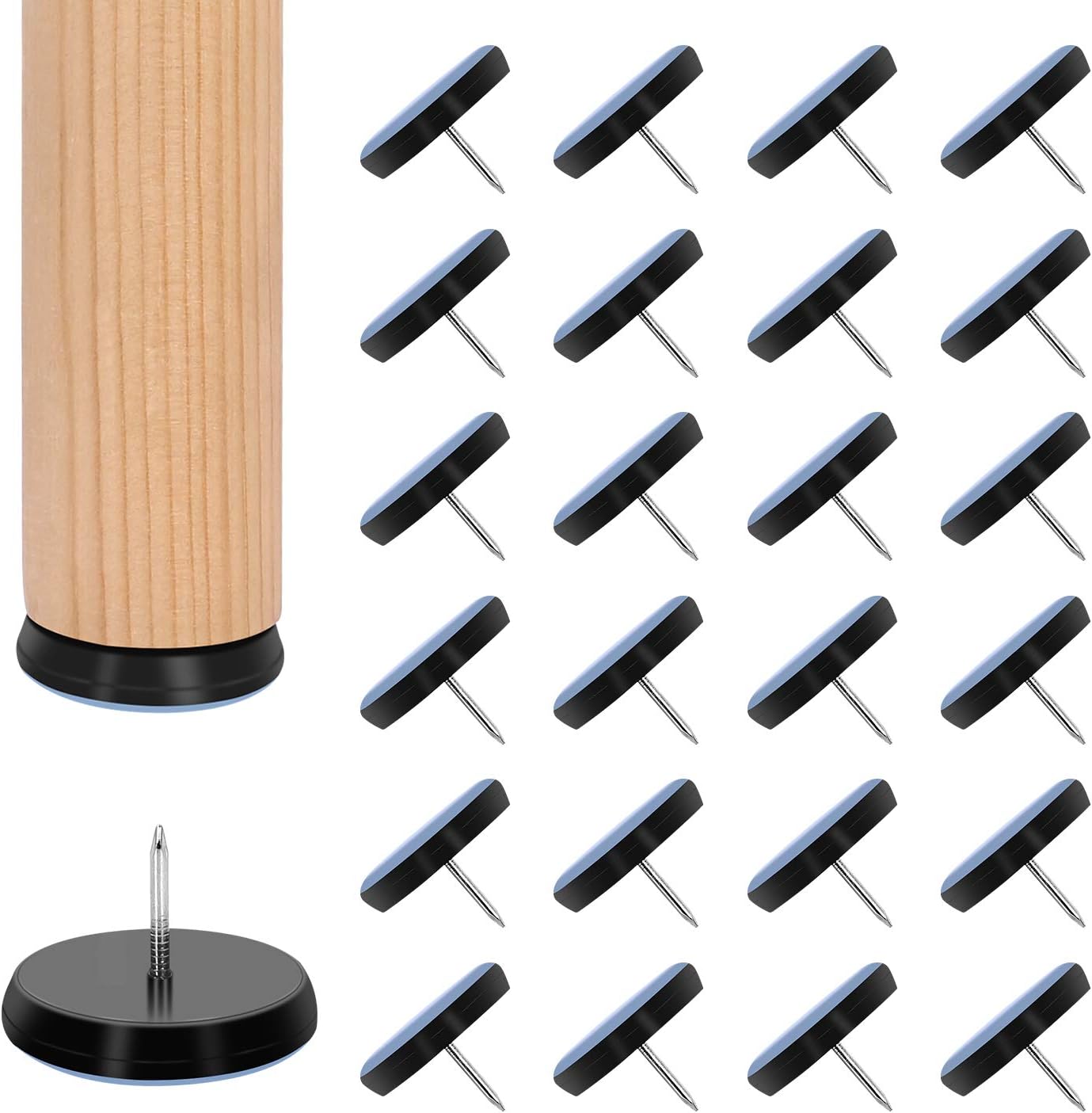Buy Ezprotekt 24 PCS Chair Glides, 1316 inch Furniture Glides Nail on