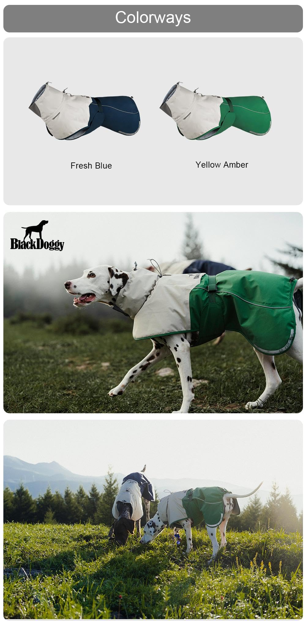 Veste pour chien - Imperméable pour chien - Coupe-vent - Imperméable - Légère - Couleur Bleu - Taille S -35x47x51~59cm