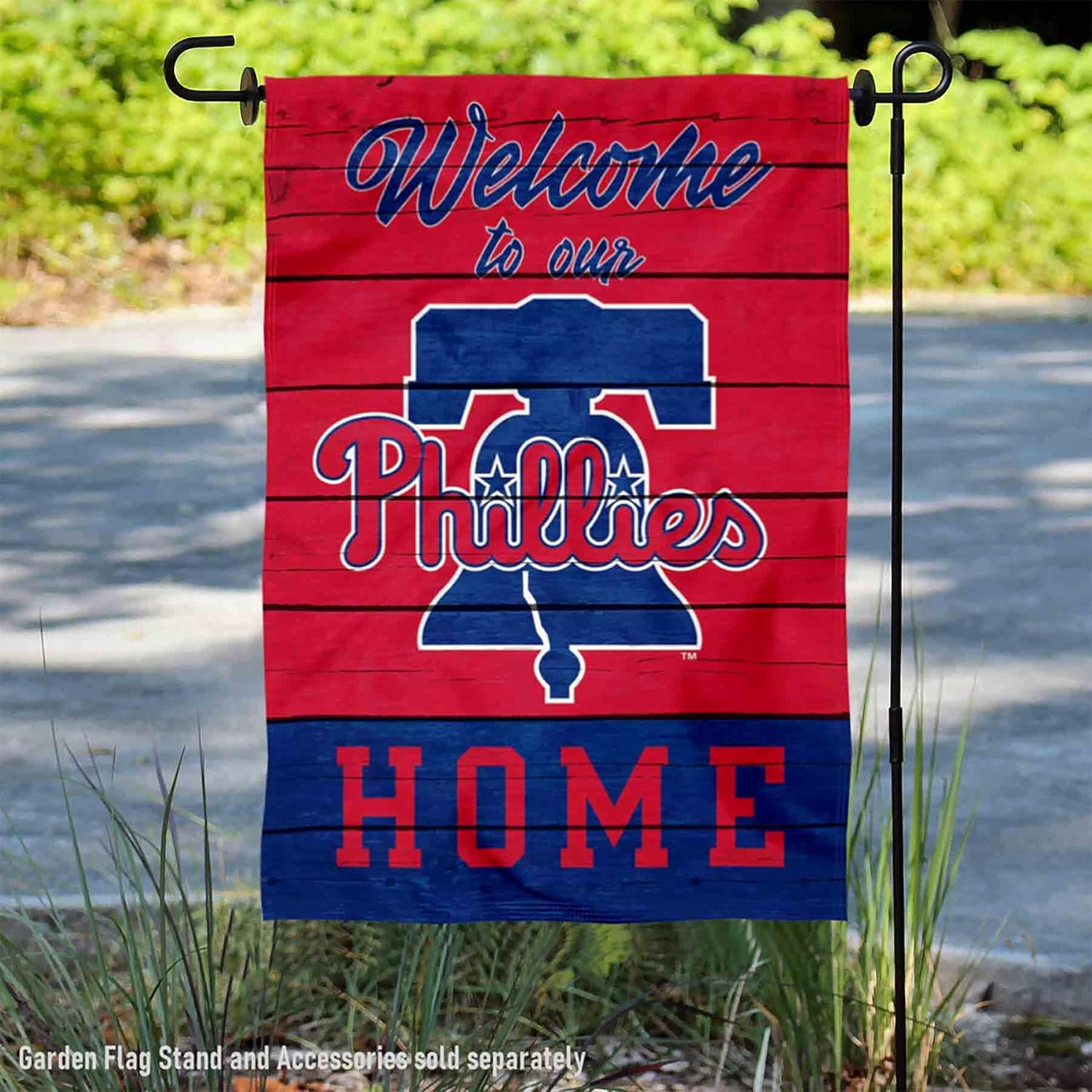 Philadelphia Phillies Welcome To Our Home Double Sided Garden Flag - Image 2
