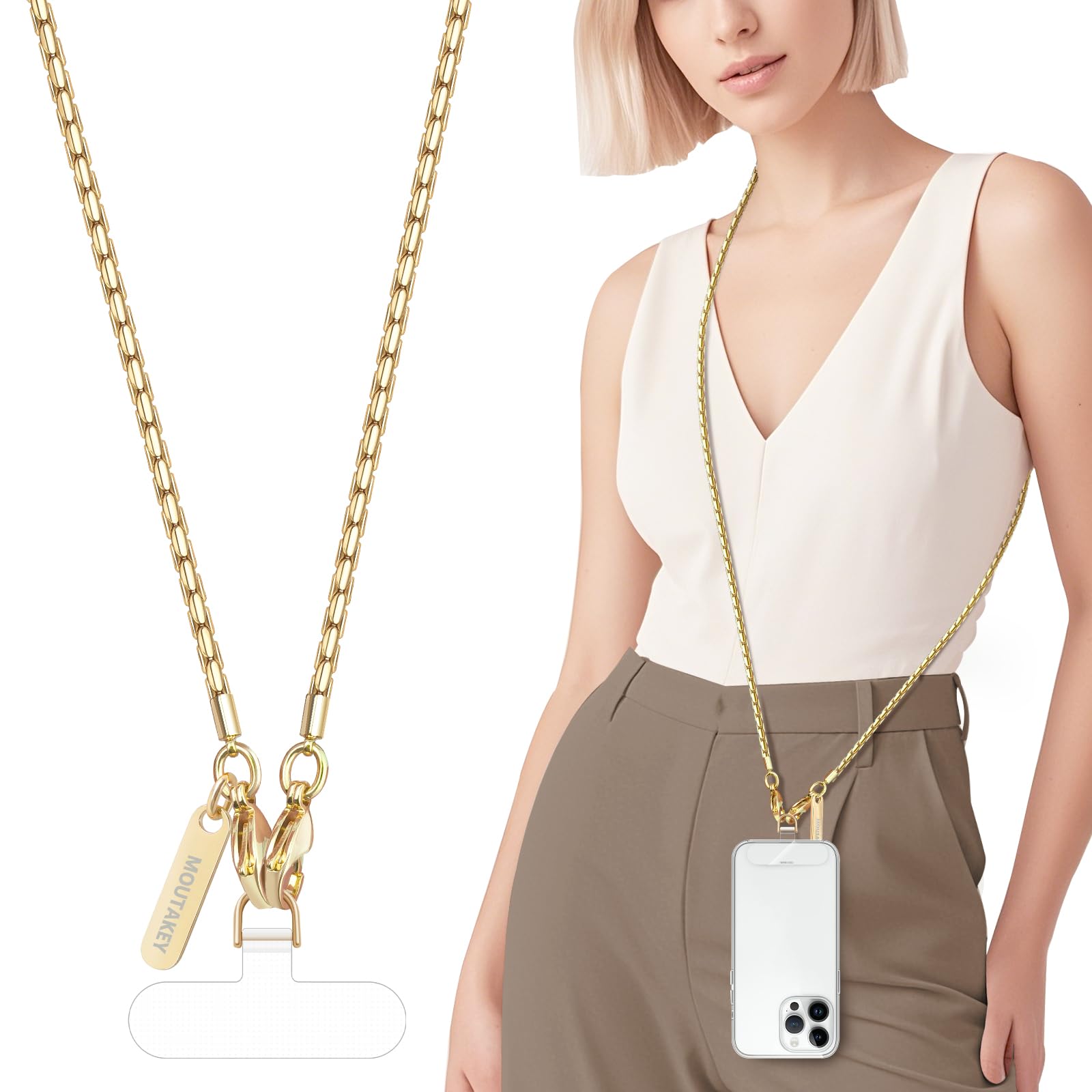 L'Appartement Phone Strap Gold Chain B完売 61lncMX37OL._UF350,350_QL50_.jpg