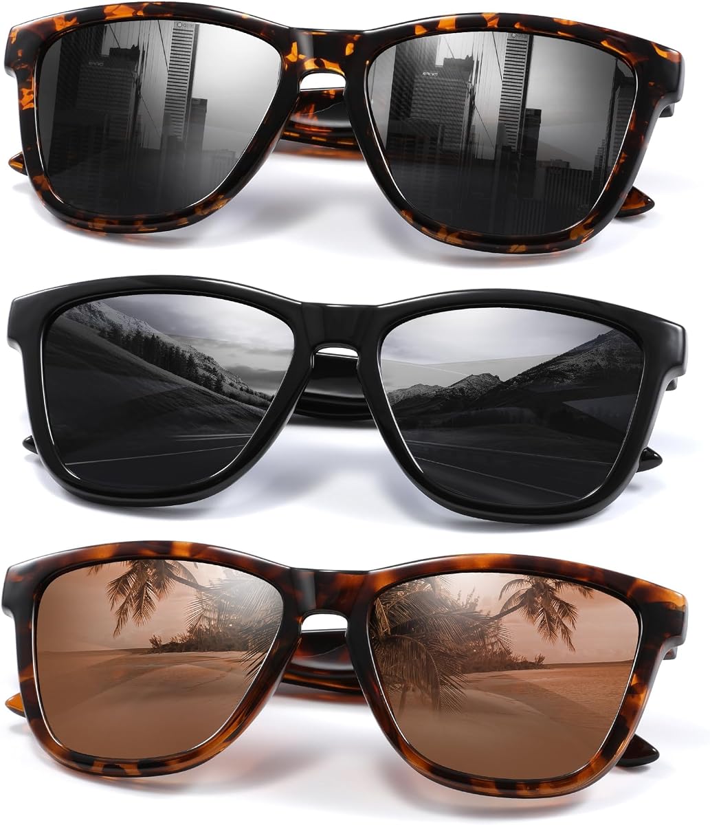 Gafas de sol polarizadas para mujer, gafas de sol clásicas retro para mujer, gafas de sol para conducir con protección UV