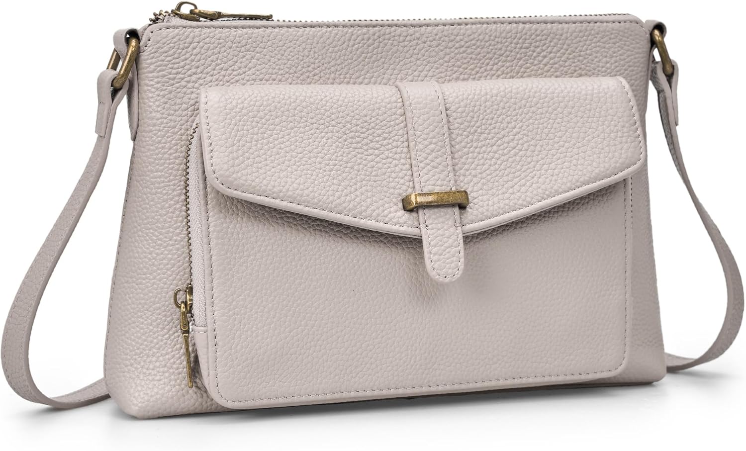 befen Genuine Leather Crossbody Bags for Women Soft Small Leather Purse with Built in RFID Wallet Trendy Shoulder Handbags