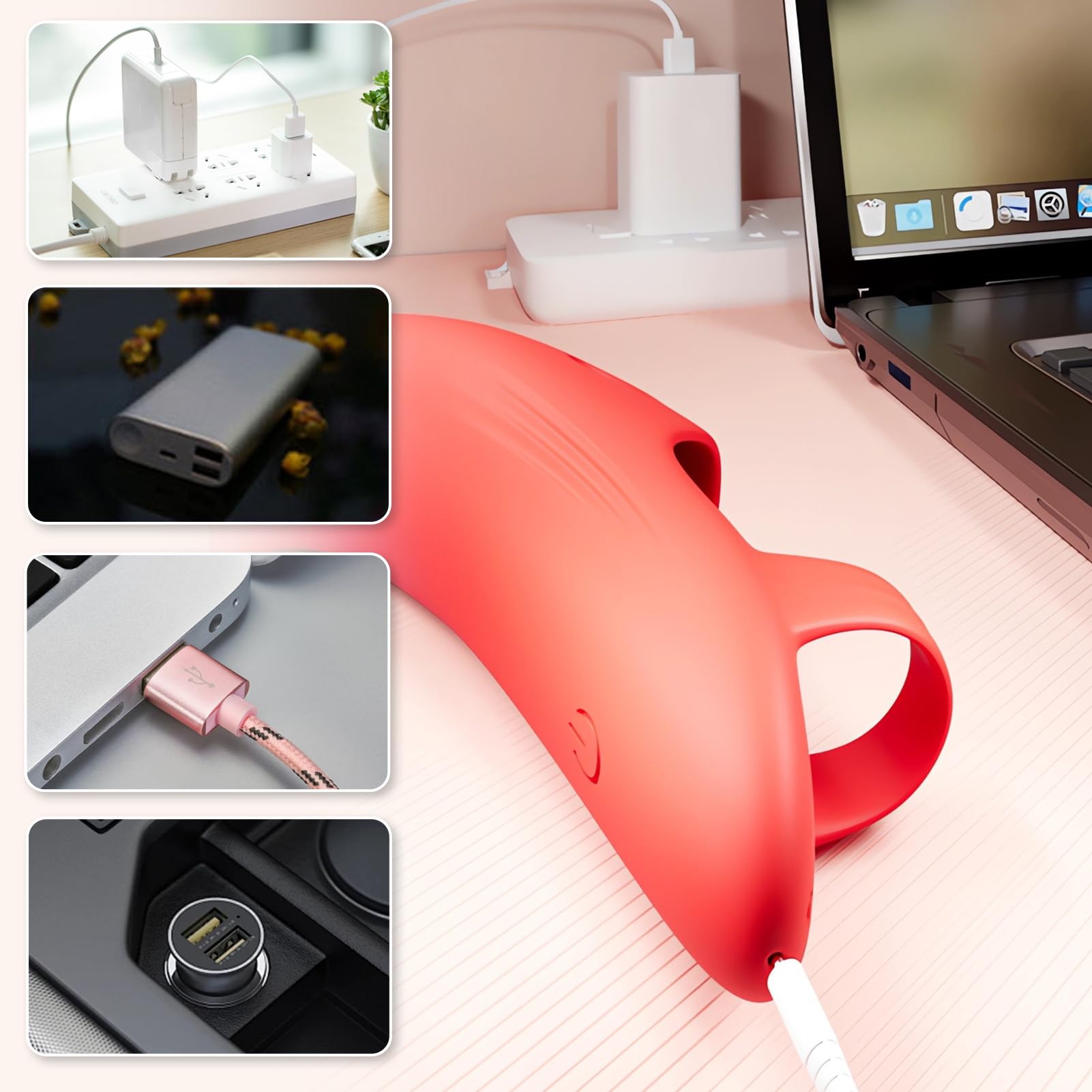 Vibratore Clitoride Sexytoysys Coppia - Vibrator da Dito Stimolatore Clitoride e Capezzoli, Vibratore Piccolo con 10 Modalità Vibrazione, Toys Sessuali per Donna Uomini Coppie