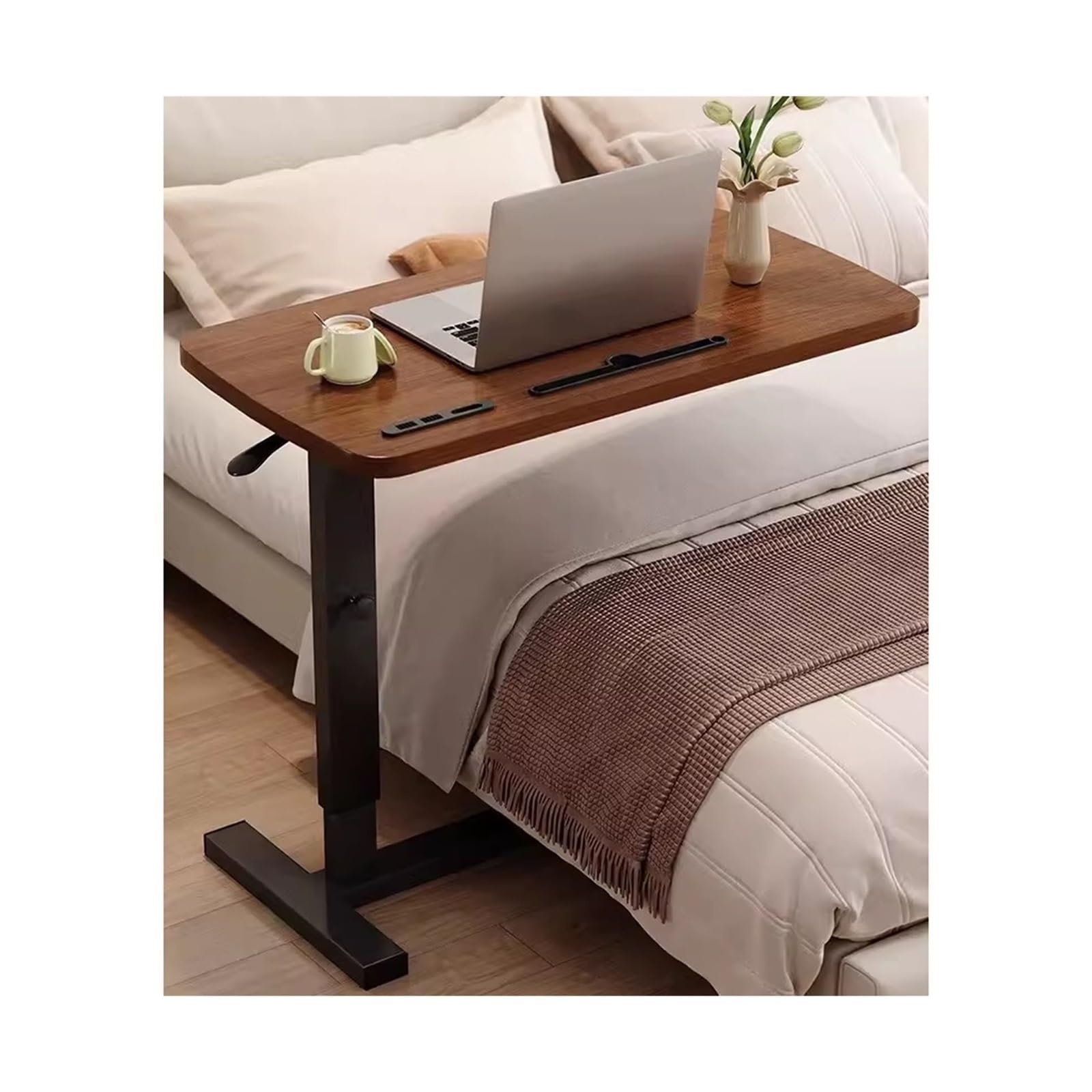 Bureau d'étude de chambre pliable et mobile avec roulettes pour gagner de la place