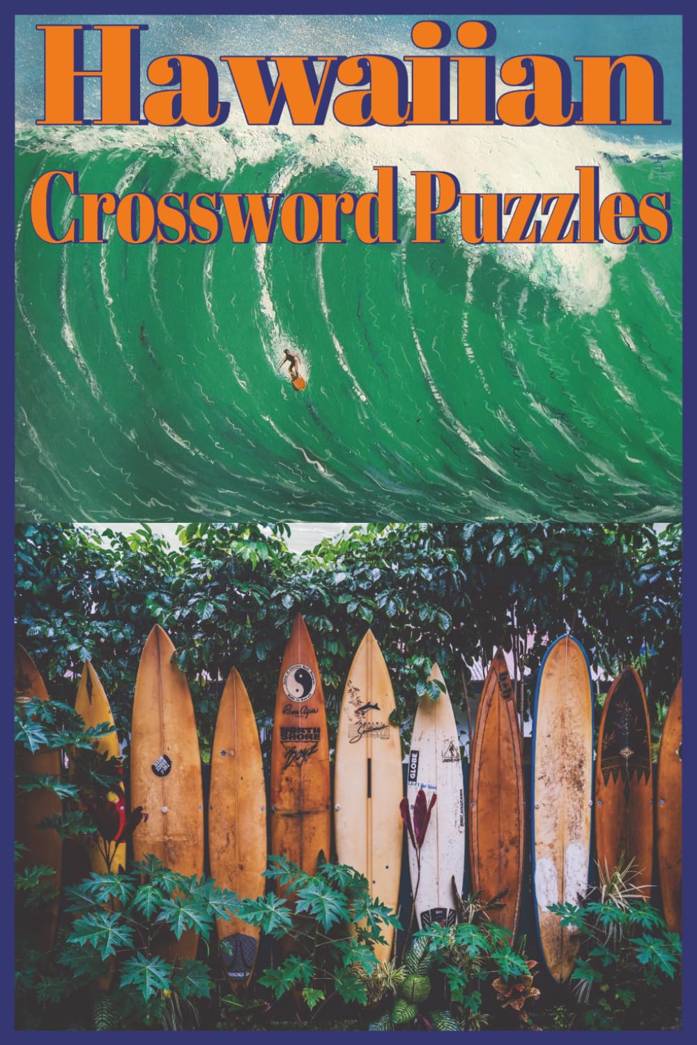 Hawaiian Crossword Puzzles: Medium Crossword Puzzle Book | Entertaining Brain Workouts | Brain games for Seniors, adults and teens | 6x9 Inches | 121 ... | solutions included | Hawaiian themed