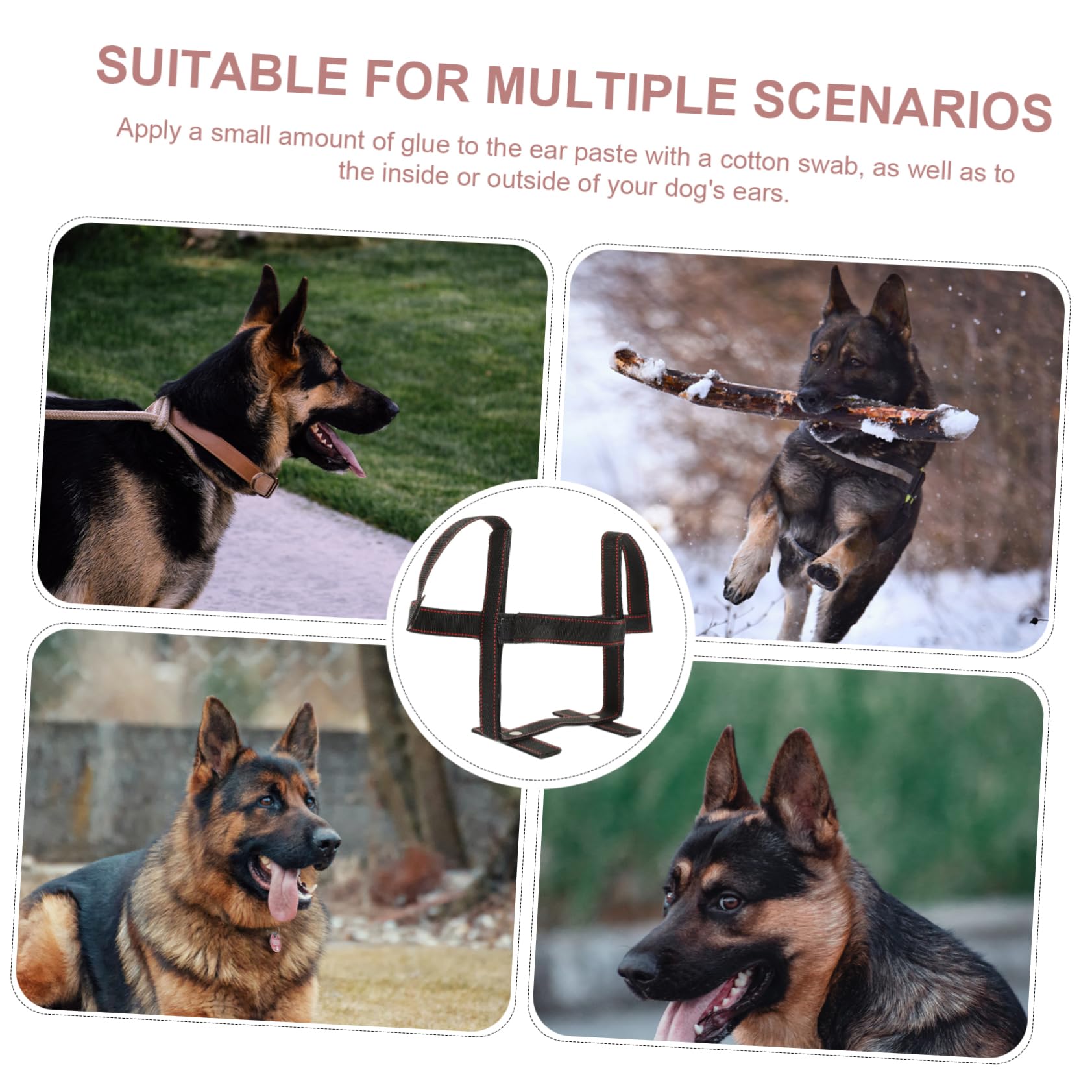 BESPORTBLE 3juegos Soporte para Orejas De Cachorro Cinta De Sostenimiento para Perros Accesorio para Mascotas Herramienta para Levantar Orejas De Perro