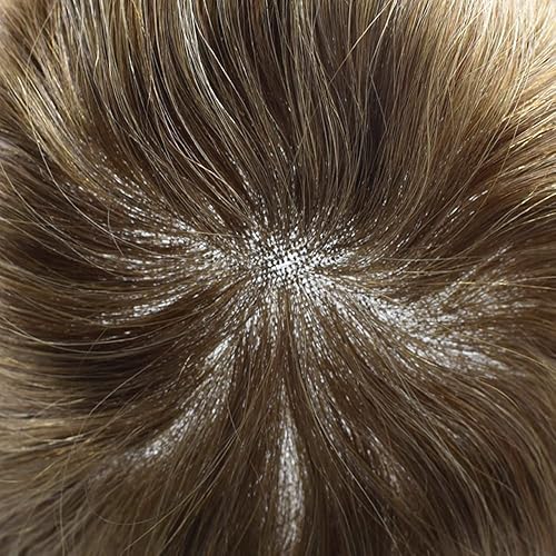 Miniatura 5 de RESHE Sistema de cabello para hombre, tupé para hombres, cabello humano real, transparente, encaje suizo frontal, piezas de cabello para hombres,