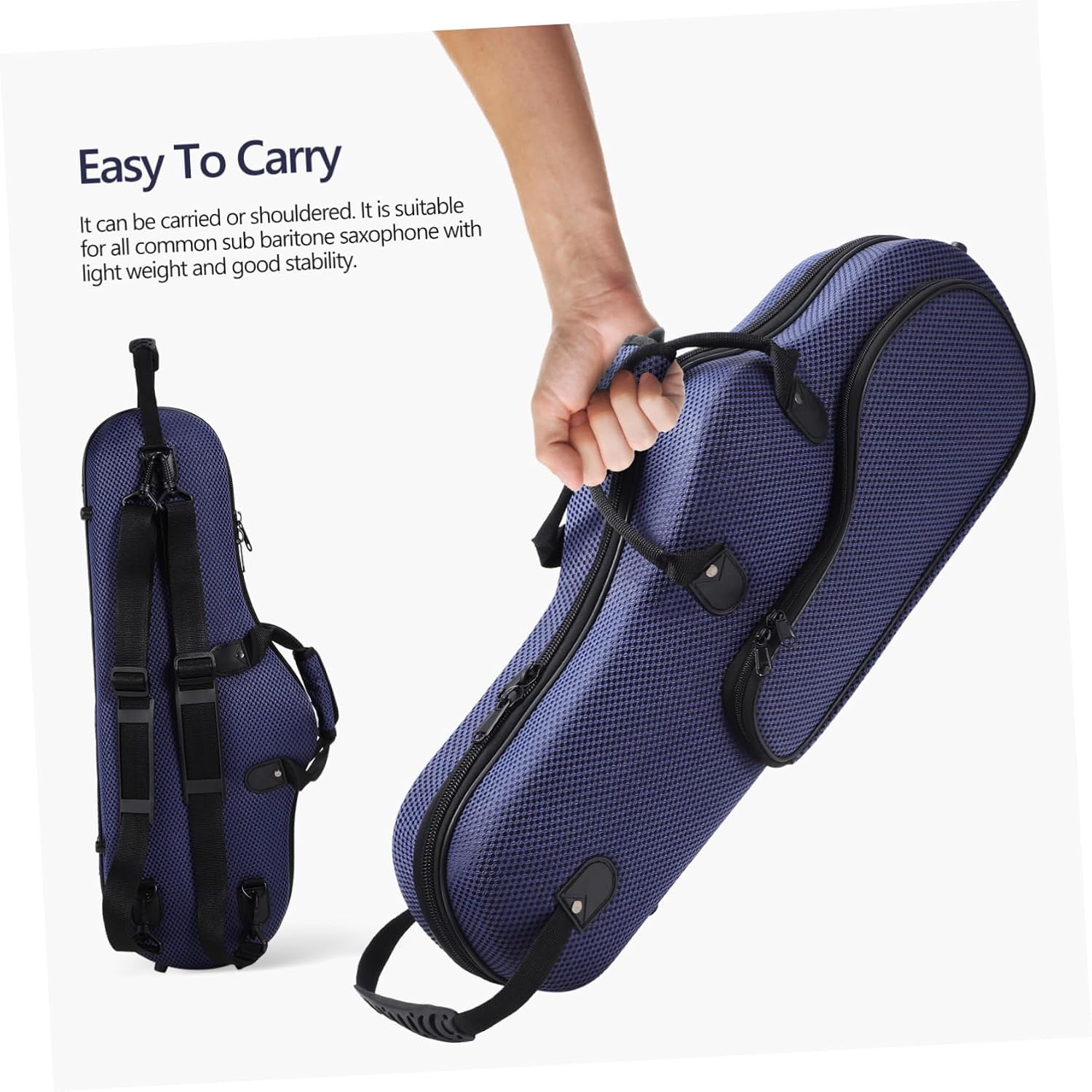 Totority Alto Saxophone Bag Sax Case Gig Bag Accessories Smooth Zipper and Straps