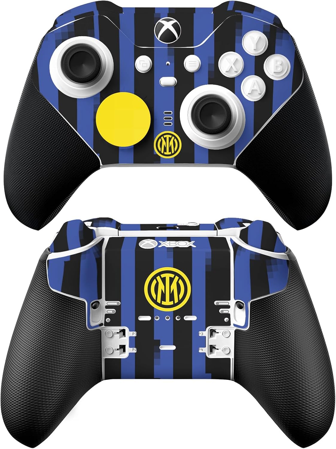 Head Case Designs Officially Licensed Inter Milan Home 2023/24 Crest Kit Vinyl Sticker Gaming Skin Decal Cover Compatible With Xbox Series X & S Elite Wireless Controller Series 2
