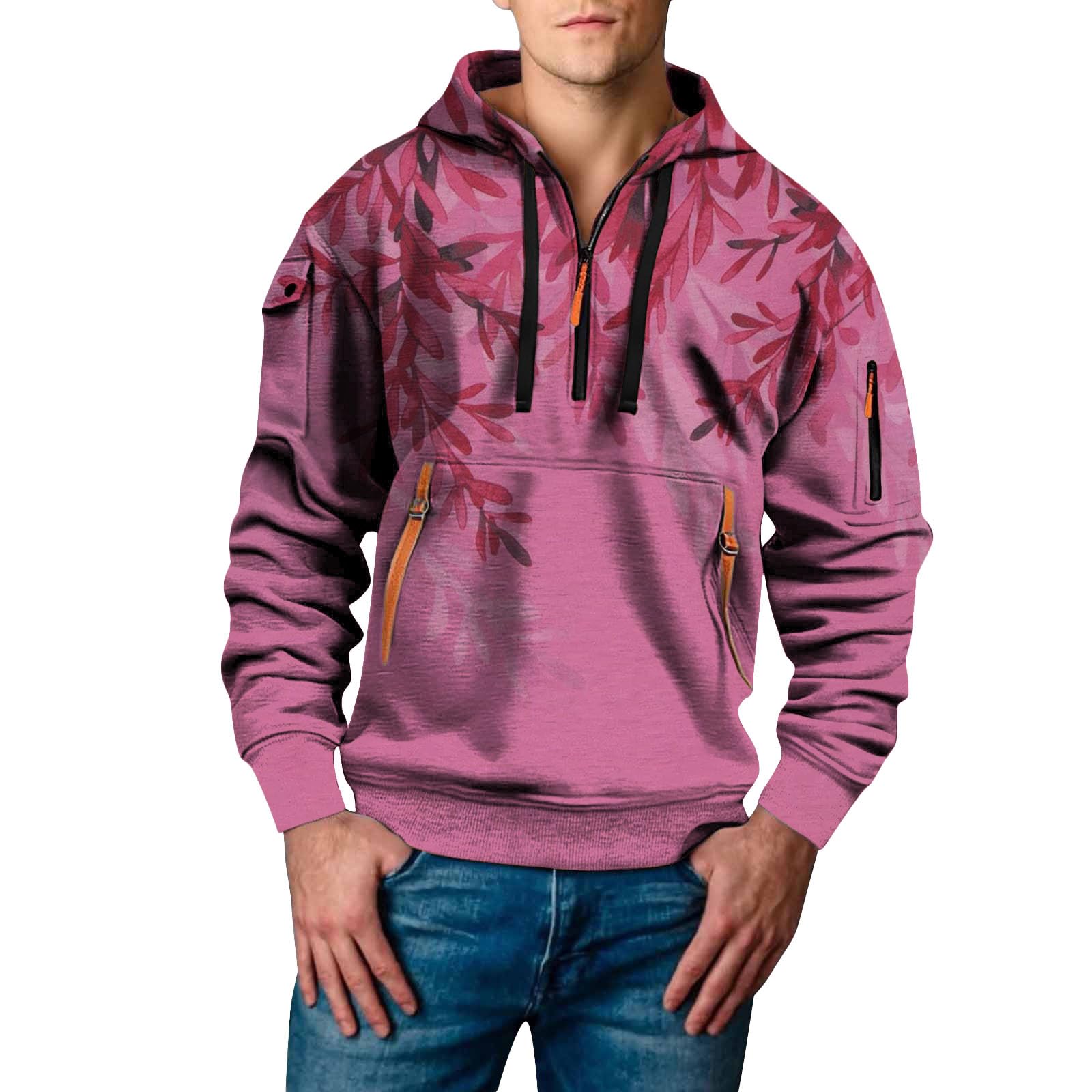 Sudadera con capucha cortavientos talla XXXL para hombres que buscan moda cómoda 5