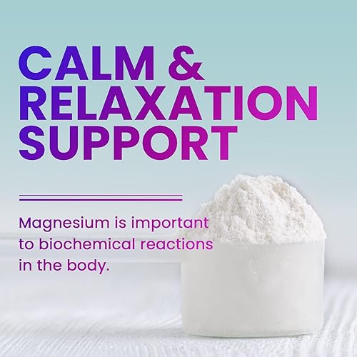 Miniatura 6 de Suplemento de magnesio citrato vegano calma polvo de magnesio, mezcla de bebida de absorción de alta resistencia para apoyar la salud muscular
