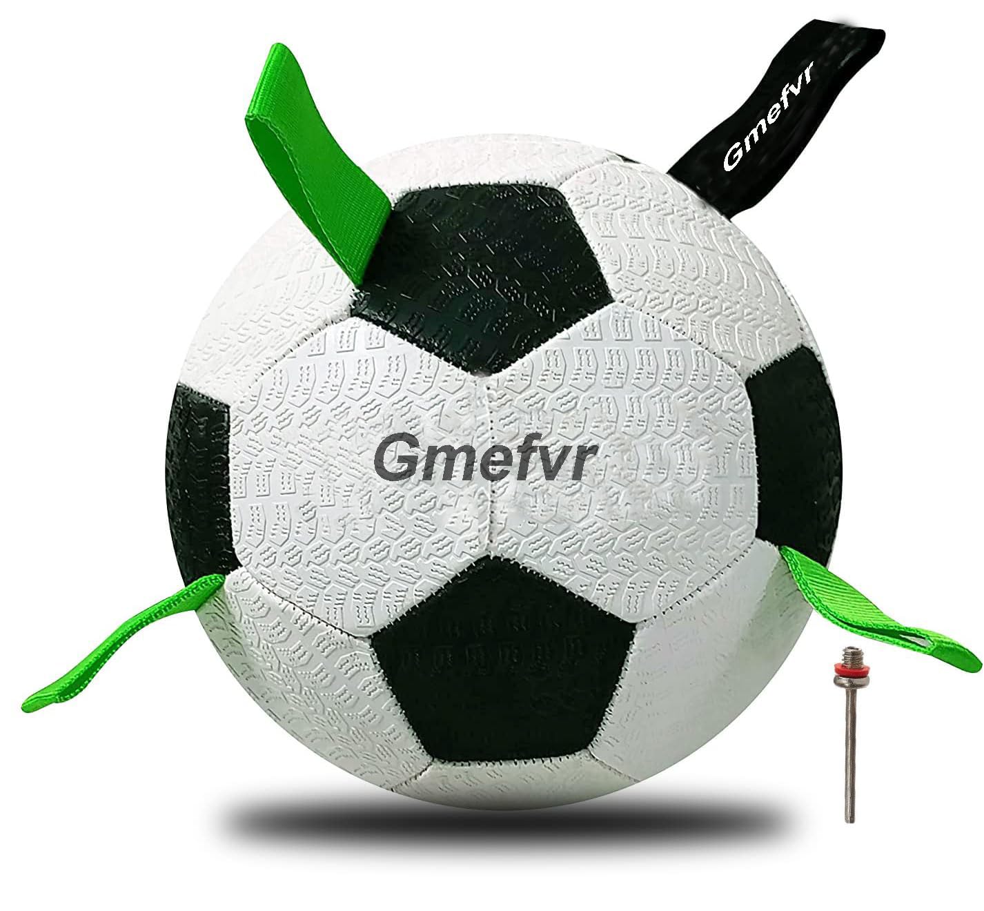 Gmefvr Football with Green Holding Loops| Dog Ball Size-3| Dog Toy| Dog Tug Toy | Durable Dog Ball | Dog Birthday Gift | Dog Ball (B0CJFF1VJD) Amazon Price History, Amazon Price Tracker