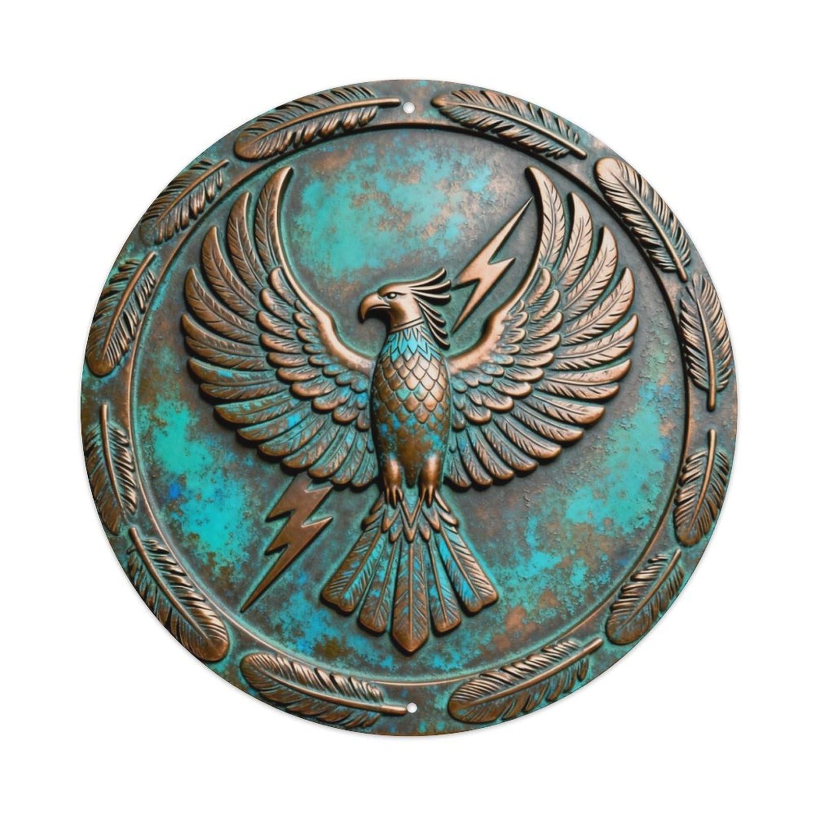 Native Thunderbird Wings Metal Tin Sign Plaque
