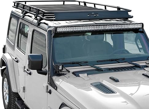 Tidal Full Length Roof Rack with Backet Fit for 18-22 Wrangler JL 4 Door
