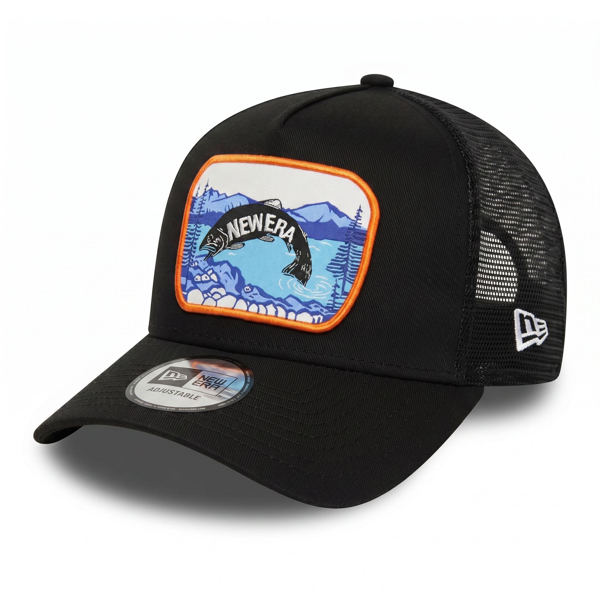 New Era Fishing A-Frame Adjustable Trucker cap One-Size