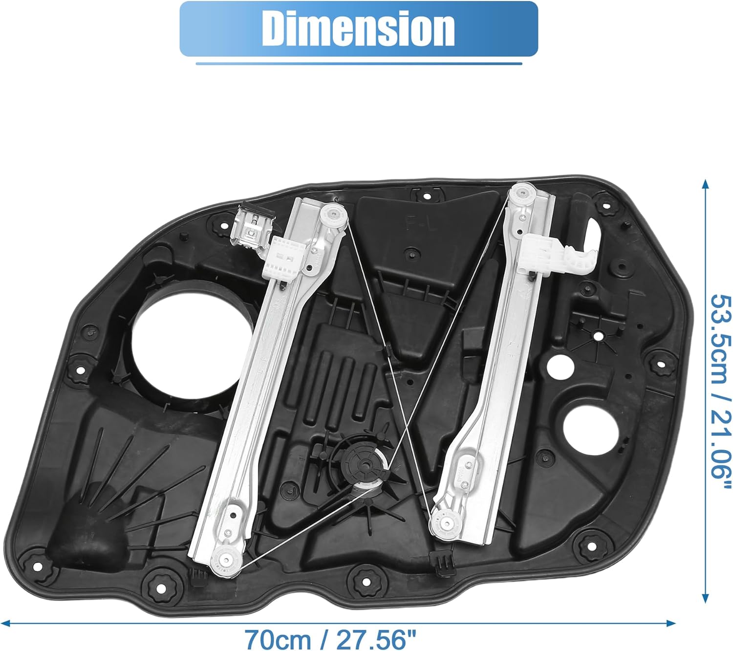 uxcell Front Left Car Power Window Regulator Fit for Kia Optima 2.0L 2.4L No.824712T510
