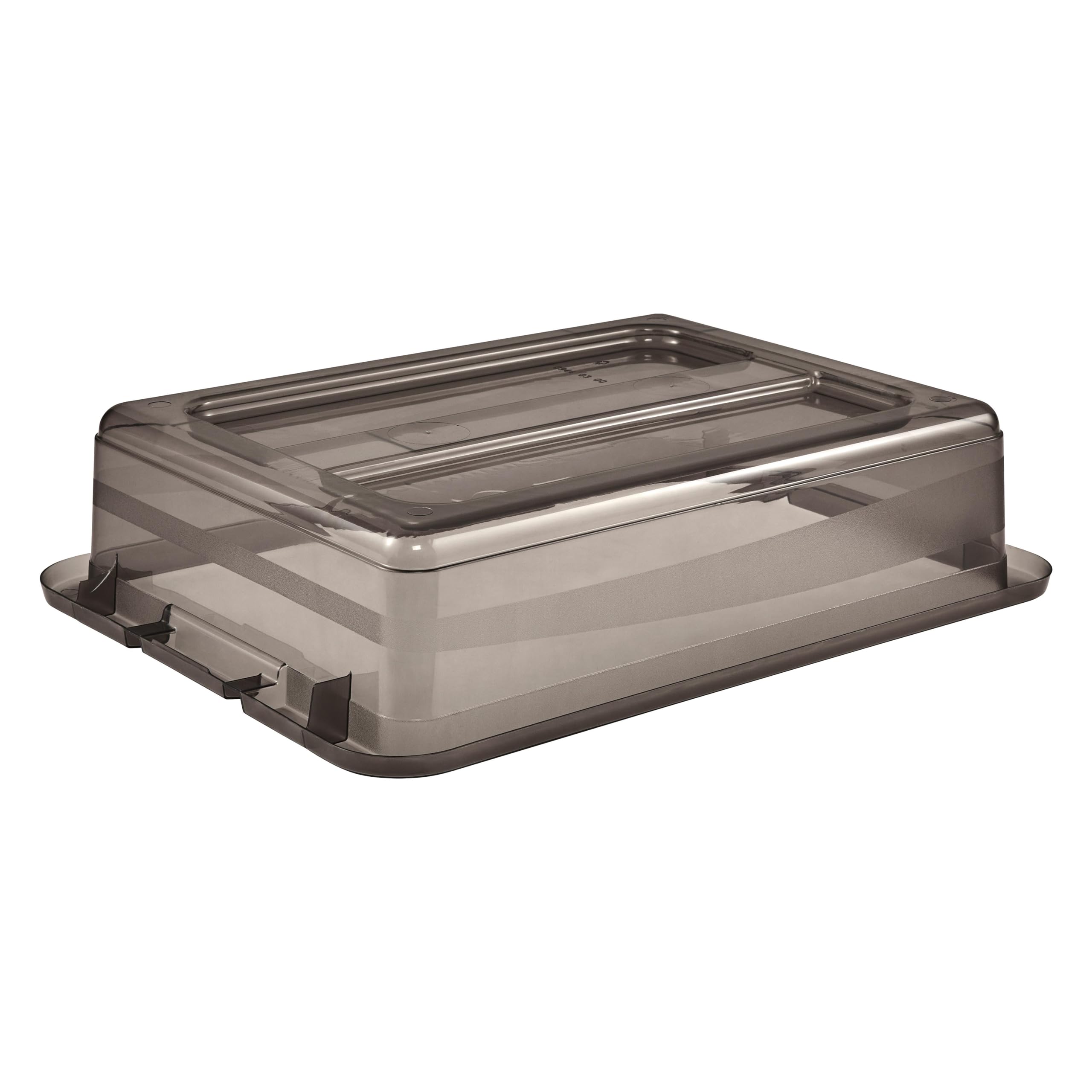 keeeper Scatola con Coperchio e Chiusura a Scatto, 7 L, Trasparente, Crystal Grey (Grigio)