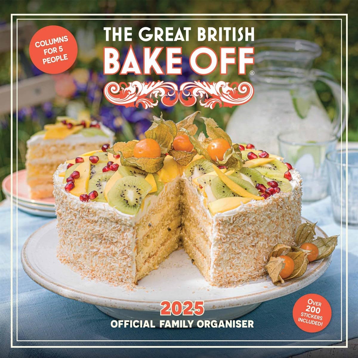 2025 Calendar The Great British Bake Off Month to View Family Organiser Calendar Official Product