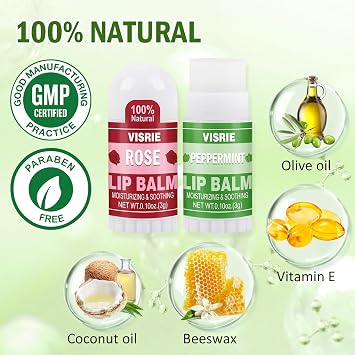 120 Pack Mini Lip Balm Bulk, 10 Assorted Flavors, 0.1oz | Natural, Vitamin E & Beeswax, Moisturizing Lip Care for Dry Cracked Lips, Perfect for Care Packages & Small Gifts