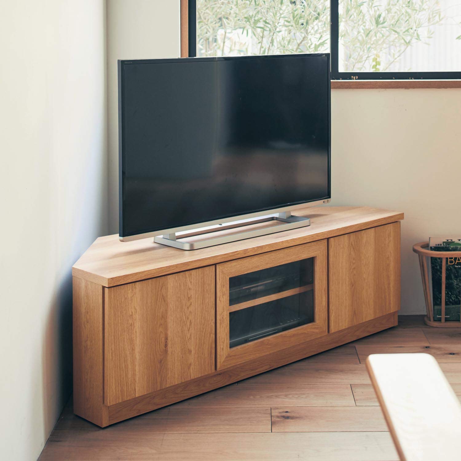 Amazon｜[ベルメゾン] テレビ台 コーナー 省スペース ローボード