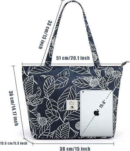 Miniatura 3 de WLLWOO WLLWOO Bolsas de yoga para mujer con esterillas de yoga, bolsas de transporte de lona para pilates, hombro, para viajes, oficina, playa, Hoja