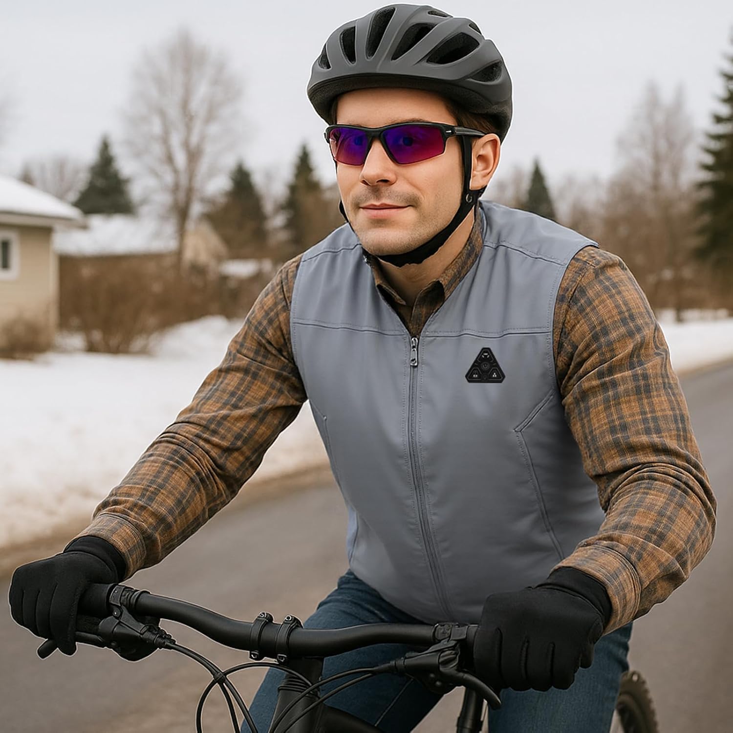 Heated Vest for Men with Battery Pack Included, Water & Wind Resistance Softshell Electric Vest for Hunting Hiking