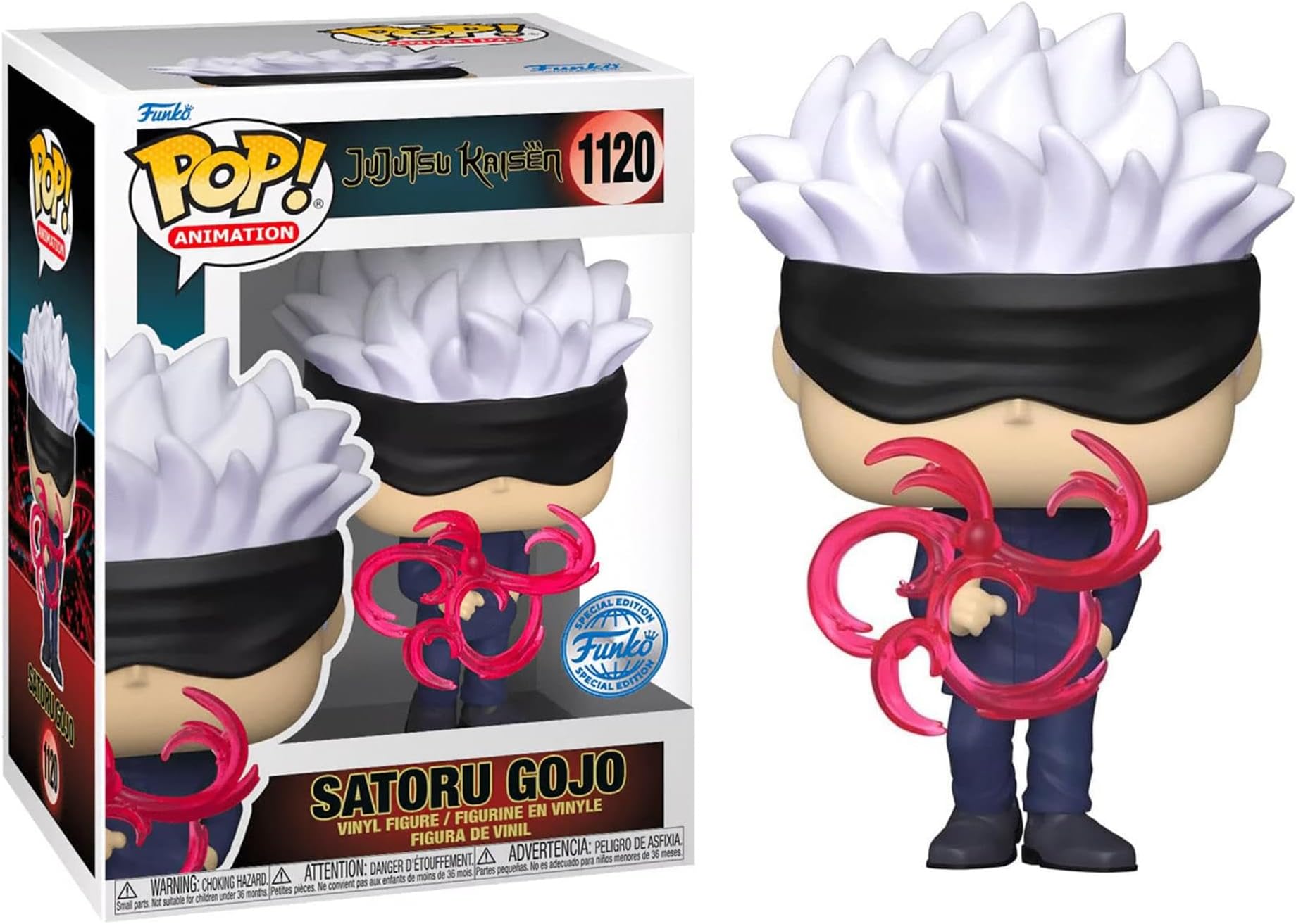 Funko Pop! Animation: Jujutsu Kaisen - Gojo (Red Tech)(Exc), Collectible Vinyl Figure - 62337