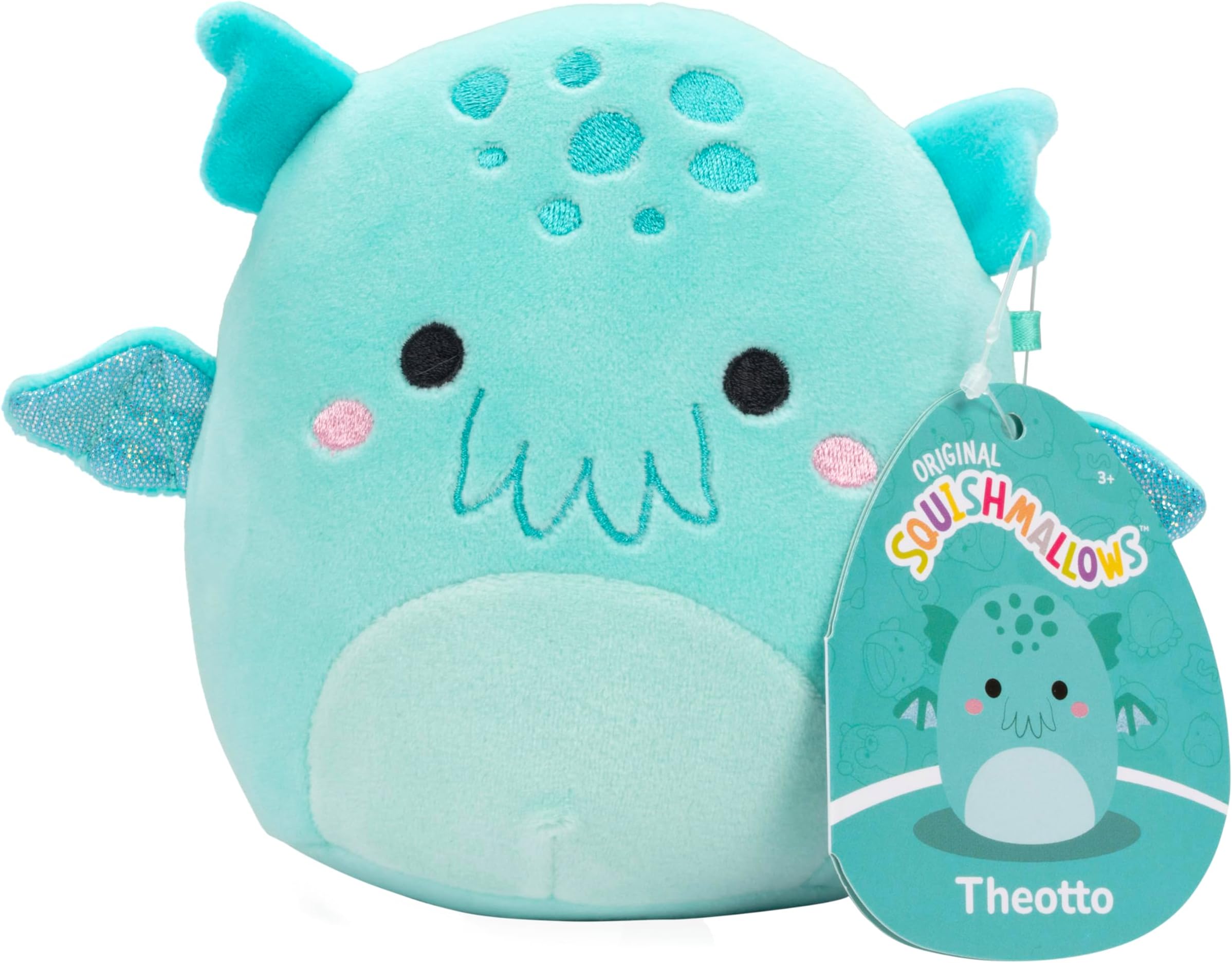 Squishmallows Original 5-Inch Theotto The Cthulhu - Official Jazwares Little Plush - Collectible Soft & Squishy Mini Stuffed Animal Toy - Stocking Stuffer Gift for Kids, Girls & Boys