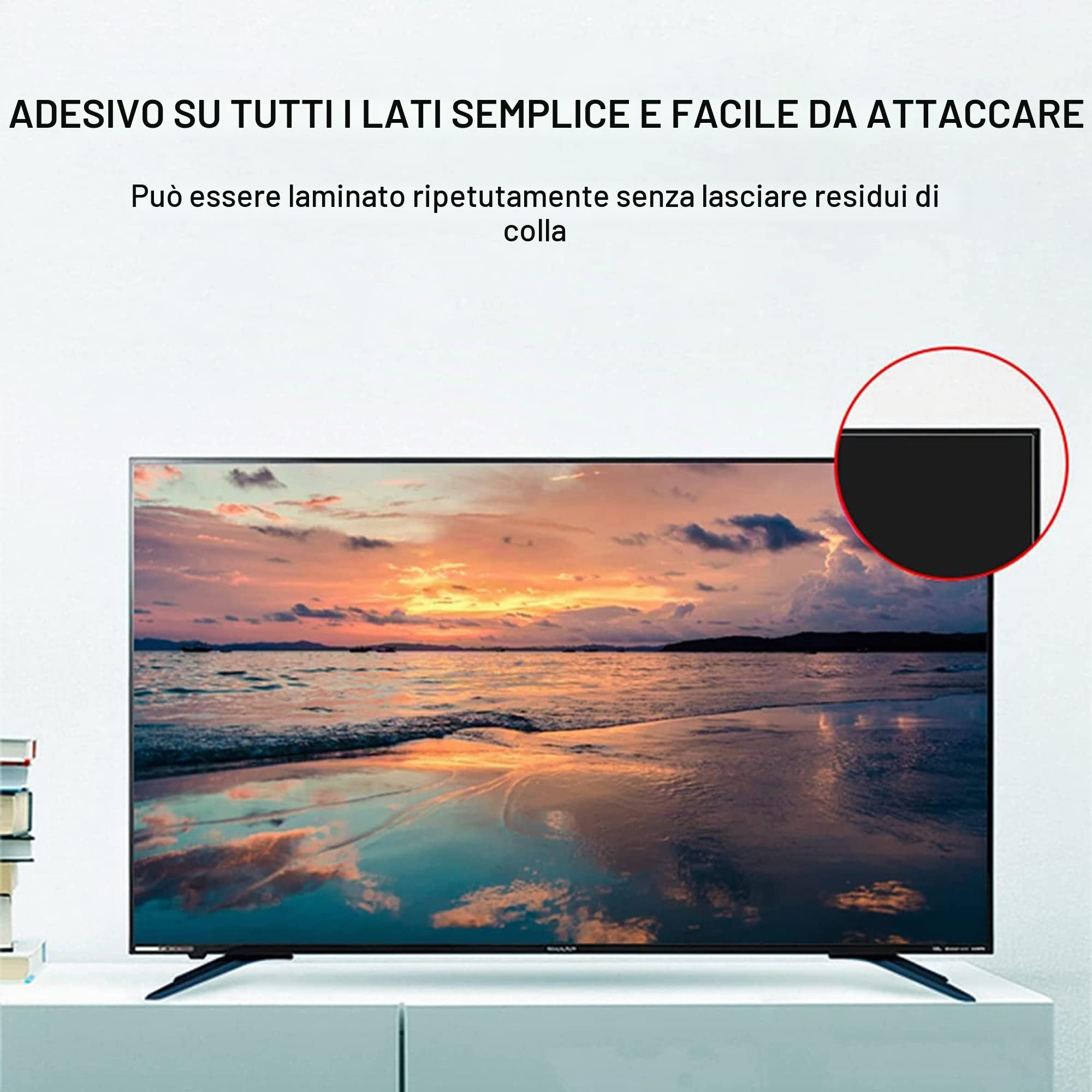 Pellicola Salvaschermo Per TV LCD Con Protezione Dalle Radiazioni, Pellicola Protettiva Antiriflesso Opaca 4H Tasso Antiriflesso Fino Al 90% Per LCD LED 4K OLED E QLED HDTV / 55 in 1221 X 689mm / B