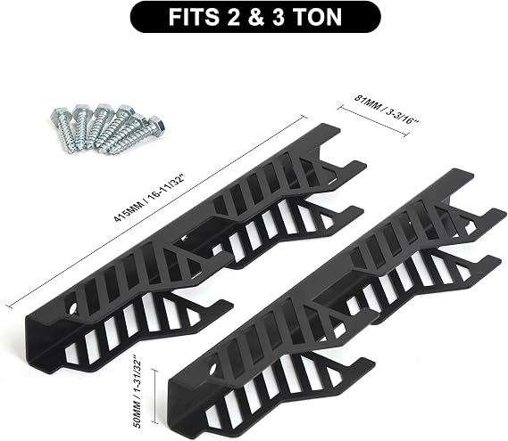 Jack Stand Wall Mount Organizer Brackets (Fits 2 & 3 T)