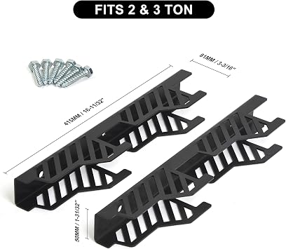Jack Stand Wall Mount Organizer Brackets (Fits 2 & 3 T)