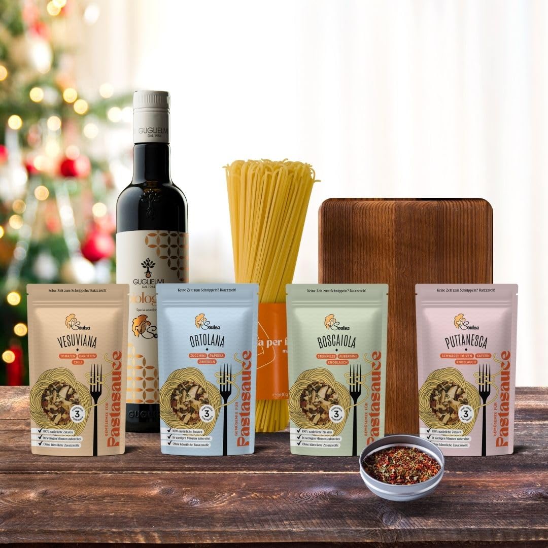 Italienischer Feinkost Geschenkkorb - Geschenkkorb gefüllt, Präsentkorb gefüllt, Feinkost Geschenkset, Fresskorb - Geschenk für Genießer