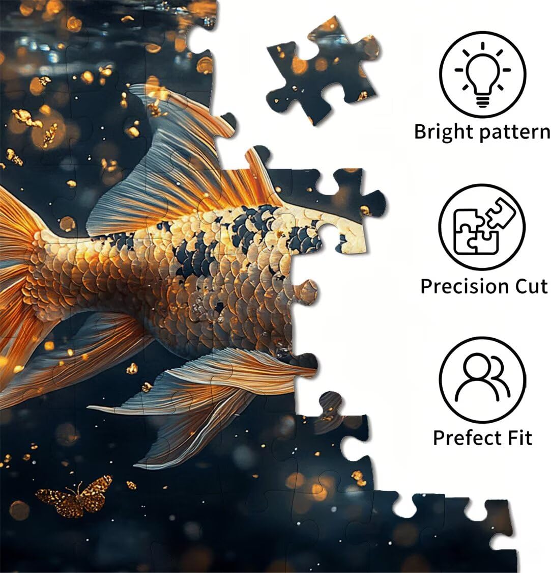 Puzzle 3000 elementów dla dorosłych, gry rodzinne, Koi Fish Dreamy, n-323
