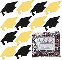 Vista 145 de Confeti Grad Cap Negro, Púrpura Combo - 2 bolsas de media onza (1 oz) (8400/8412)