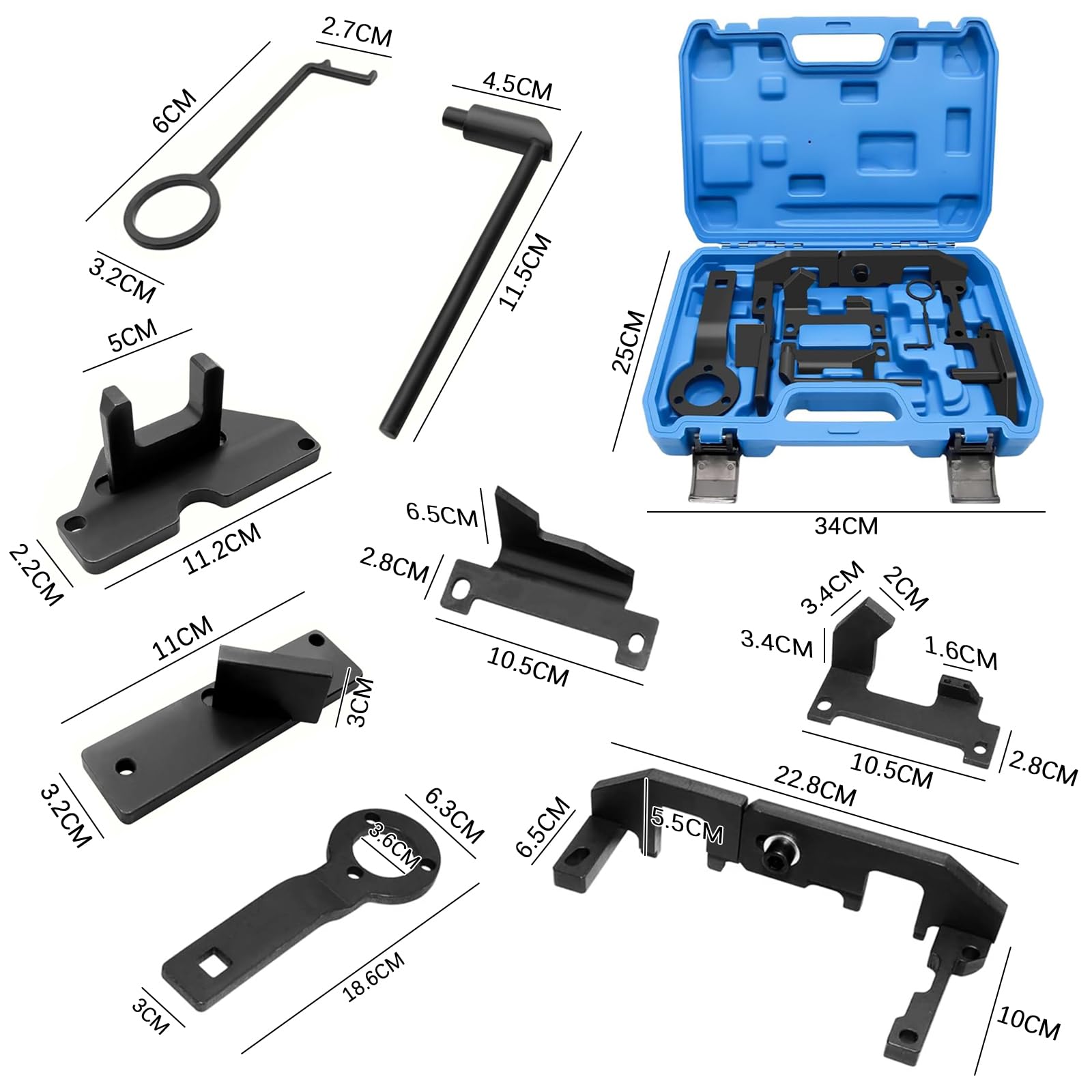 Set di Strumenti per la Messa in Fase del Motore | set di strumenti per la messa in fase del motore Compatibile con P-eugeot C-itroen, strumento per la regolazione del motore