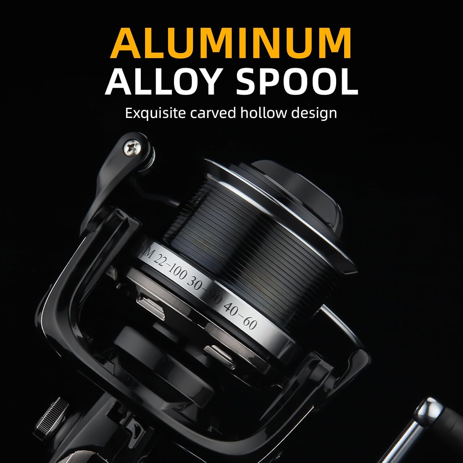 Big Game Surf Spinning Fishing Reel 8000/12000,20KG Drag Power Backlash-Free Bearings,Metal Reel Seat,Zinc Alloy Gear for Saltwater Inshore and Offshore Fishing