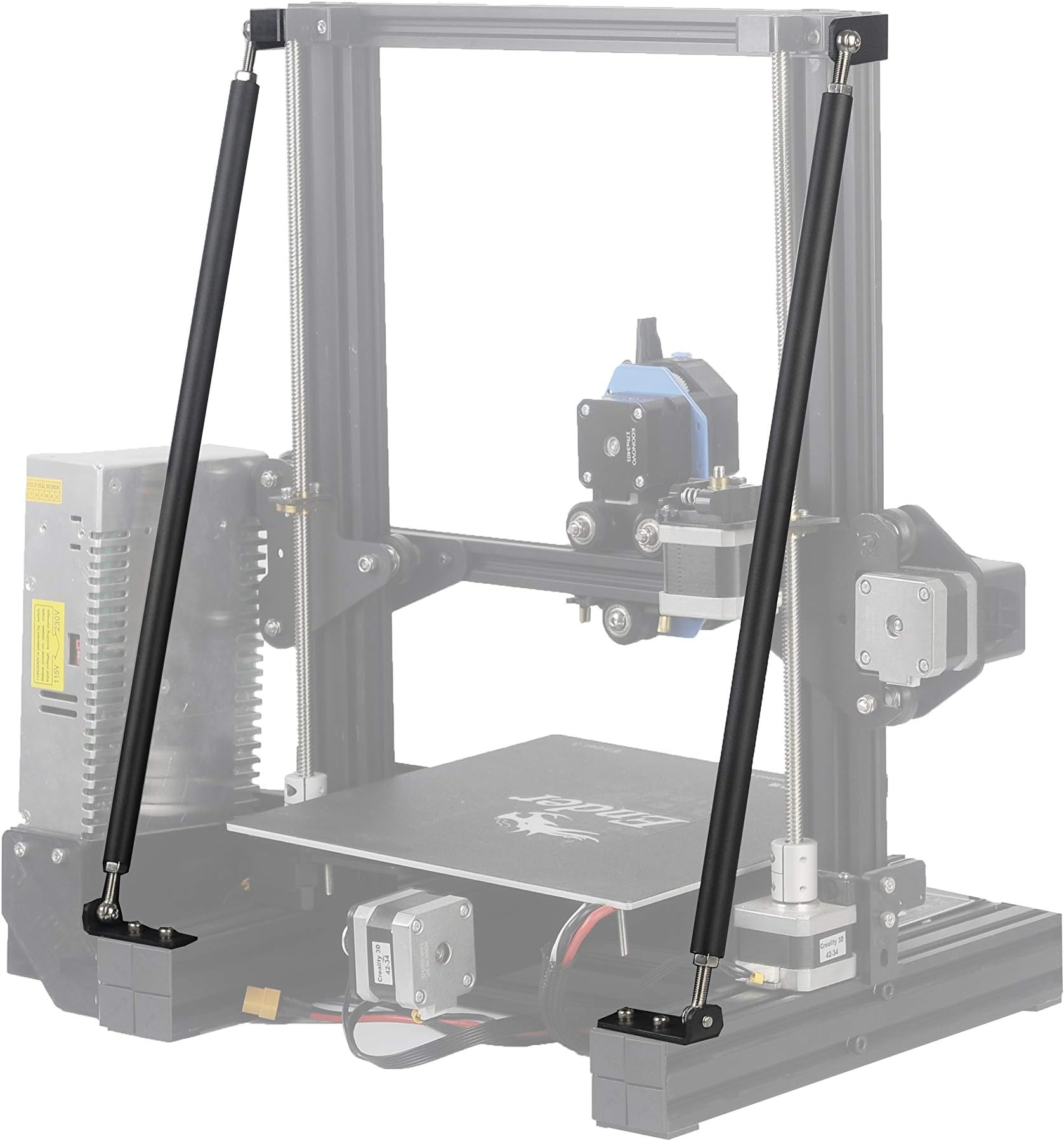 CHPOWER Ender 3 V2 Brace, Ender 3 V2 Support Rod, Ender 3 Support Rods Compatible with Ender-3/ Ender3 V2/ Ender-3 Pro Series 220x 220x 250MM