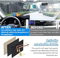 Vista 4 de CARTIST Cubierta de salpicadero para Ford F150 2004 2005 2006 2007 2008 / Lincoln Mark LT, cubierta de tablero para accesorios F150, alfombrilla