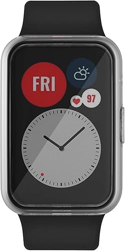 Miniatura 3 de ECSEM - Funda protectora de pantalla compatible con Huawei Watch Fit, ultrafina y suave, cubierta completa, accesorios de reloj inteligente para