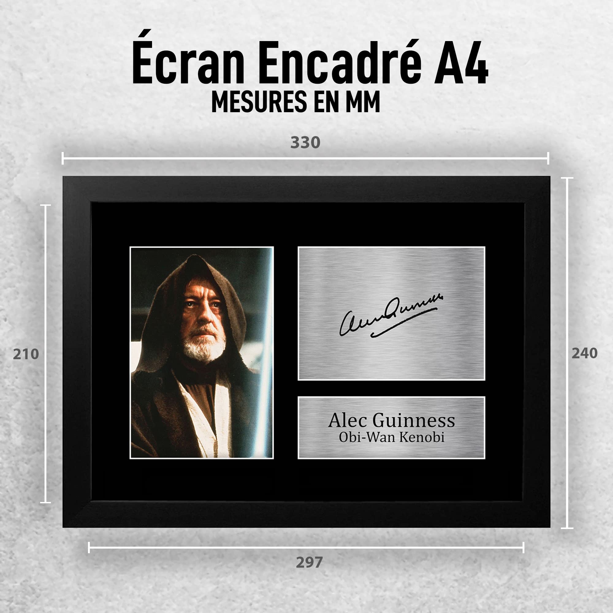 HWC Trading FR A4 Alec Guinness Obi-Wan Kenobi Star Wars Photo Signée Encadrée