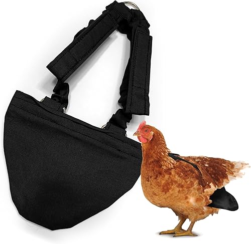 Hen Holster - Pañal de bikini, pañal de pájaro y arnés para gallinas, gallo, patos, gansos, con forro de vinilo extraíble, ajuste ajustable