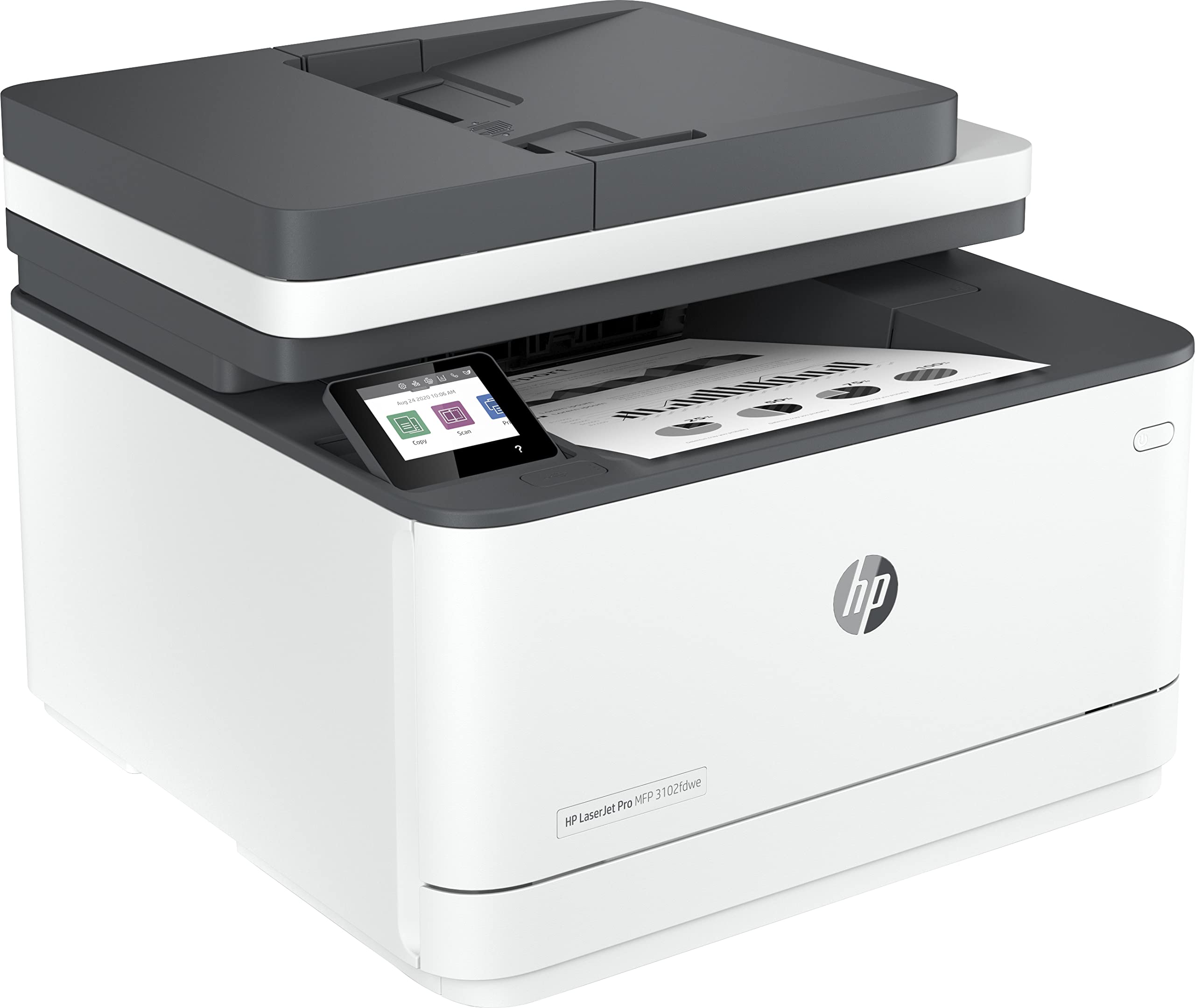HP LaserJet Pro MFP 3102fdwe Laserdrucker, 6 Monate gratis drucken Instant Ink inklusive, Automatischer Duplex, Hohe Druckgeschwindigkeiten, WLAN, Ethernet, Fax, Bluetooth, Smart App